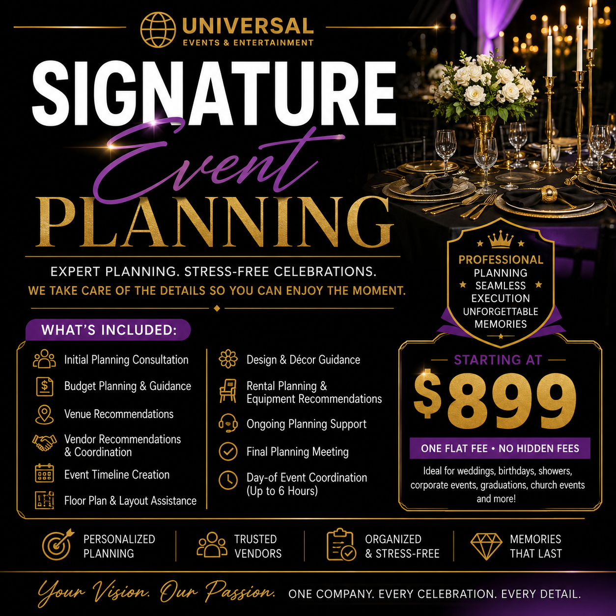 Signature Event Planning