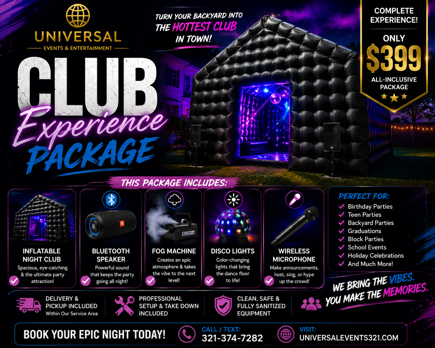 Inflatable Club Party Package